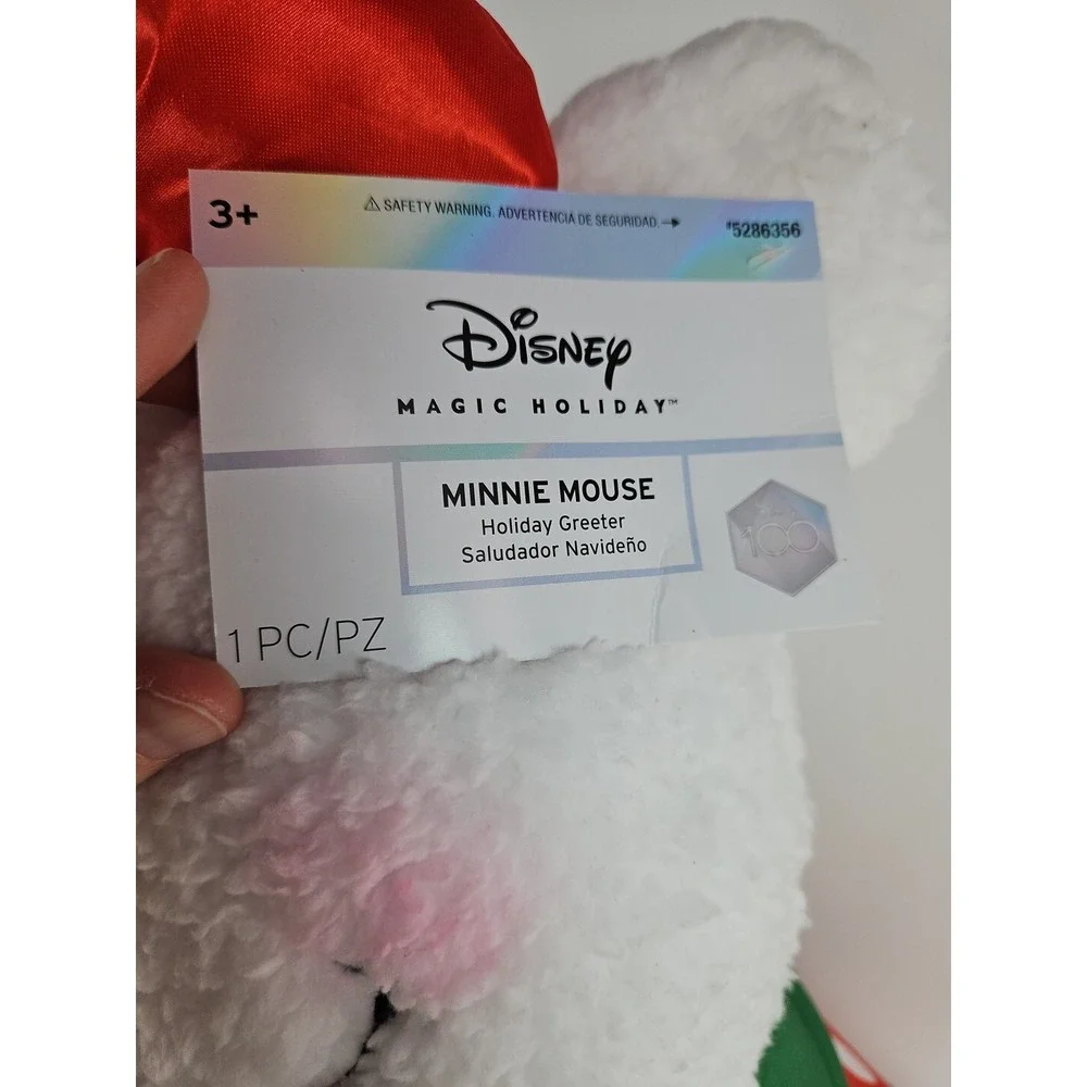 Minnie Mouse‎ 2023 Christmas Door Porch Greeter Holiday Sherpa Snowman 23 Inch
